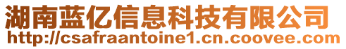 湖南藍億信息科技有限公司