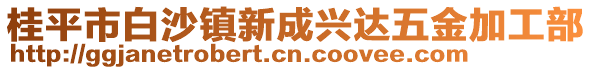 桂平市白沙鎮(zhèn)新成興達(dá)五金加工部