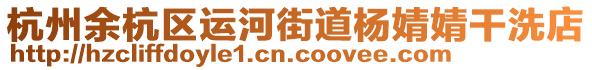 杭州余杭區(qū)運河街道楊婧婧干洗店