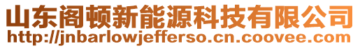 山東閣頓新能源科技有限公司