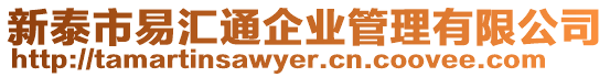 新泰市易匯通企業(yè)管理有限公司