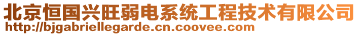 北京恒國(guó)興旺弱電系統(tǒng)工程技術(shù)有限公司