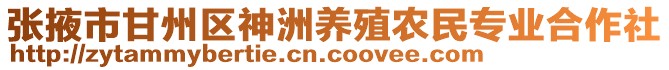 張掖市甘州區(qū)神洲養(yǎng)殖農(nóng)民專業(yè)合作社