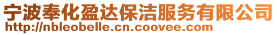 寧波奉化盈達保潔服務有限公司
