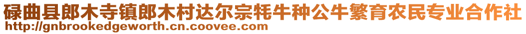 碌曲縣郎木寺鎮郎木村達爾宗牦牛種公牛繁育農民專業合作社