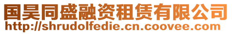 國昊同盛融資租賃有限公司