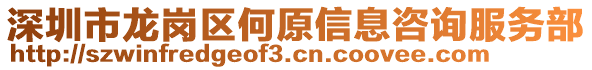 深圳市龍崗區(qū)何原信息咨詢服務(wù)部