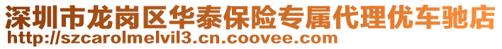 深圳市龍崗區華泰保險專屬代理優車馳店