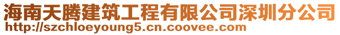 海南天騰建筑工程有限公司深圳分公司