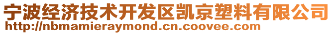 寧波經(jīng)濟(jì)技術(shù)開發(fā)區(qū)凱京塑料有限公司