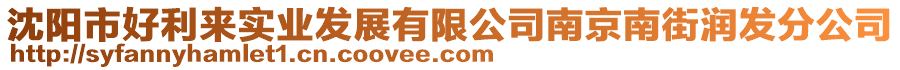 沈陽(yáng)市好利來(lái)實(shí)業(yè)發(fā)展有限公司南京南街潤(rùn)發(fā)分公司