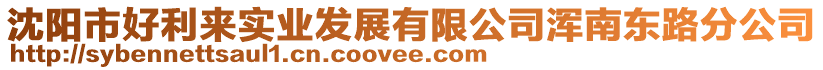 沈陽(yáng)市好利來(lái)實(shí)業(yè)發(fā)展有限公司渾南東路分公司