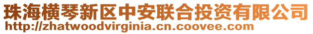 珠海橫琴新區(qū)中安聯(lián)合投資有限公司