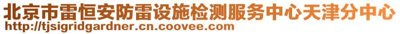 北京市雷恒安防雷設(shè)施檢測服務(wù)中心天津分中心