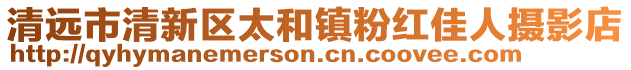 清遠市清新區太和鎮粉紅佳人攝影店