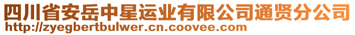 四川省安岳中星運業有限公司通賢分公司
