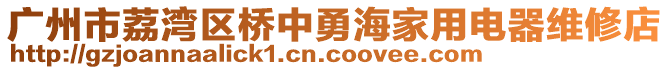 廣州市荔灣區橋中勇海家用電器維修店