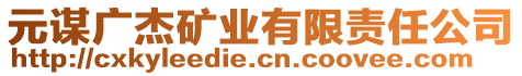 元謀廣杰礦業(yè)有限責(zé)任公司