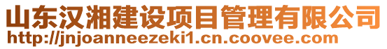 山東漢湘建設(shè)項(xiàng)目管理有限公司