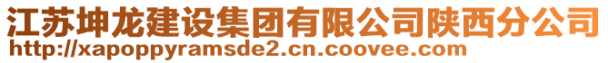 江蘇坤龍建設(shè)集團(tuán)有限公司陜西分公司