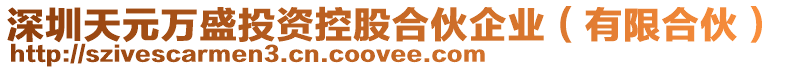 深圳天元萬盛投資控股合伙企業(yè)（有限合伙）