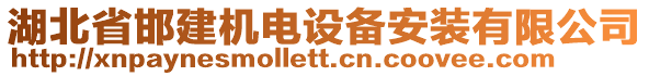 湖北省邯建機(jī)電設(shè)備安裝有限公司