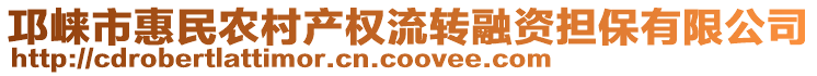 邛崍市惠民農(nóng)村產(chǎn)權(quán)流轉(zhuǎn)融資擔(dān)保有限公司