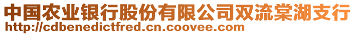 中國農(nóng)業(yè)銀行股份有限公司雙流棠湖支行