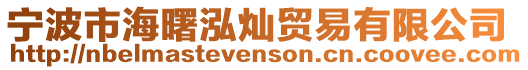 寧波市海曙泓燦貿(mào)易有限公司