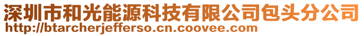 深圳市和光能源科技有限公司包頭分公司