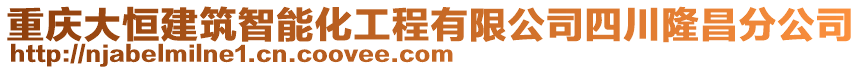 重慶大恒建筑智能化工程有限公司四川隆昌分公司