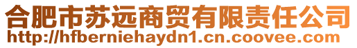 合肥市蘇遠(yuǎn)商貿(mào)有限責(zé)任公司