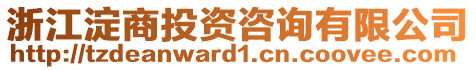 浙江淀商投資咨詢有限公司