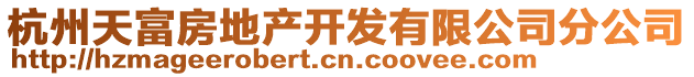 杭州天富房地產(chǎn)開(kāi)發(fā)有限公司分公司