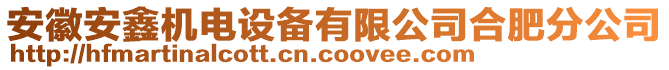 安徽安鑫機(jī)電設(shè)備有限公司合肥分公司