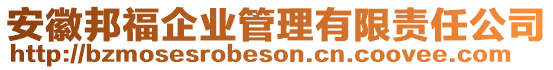 安徽邦福企業(yè)管理有限責(zé)任公司