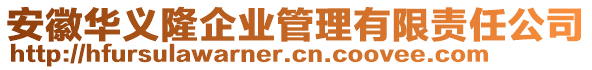 安徽華義隆企業(yè)管理有限責任公司