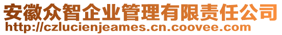 安徽眾智企業(yè)管理有限責(zé)任公司