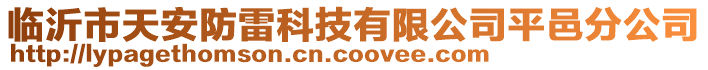 臨沂市天安防雷科技有限公司平邑分公司