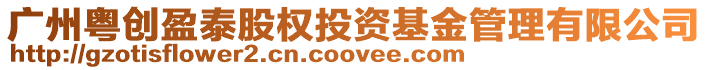 廣州粵創盈泰股權投資基金管理有限公司