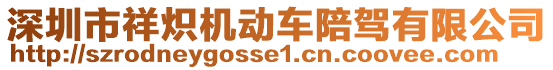 深圳市祥熾機(jī)動(dòng)車陪駕有限公司