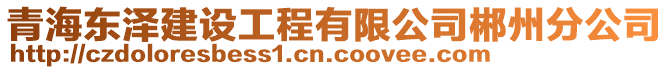 青海東澤建設(shè)工程有限公司郴州分公司