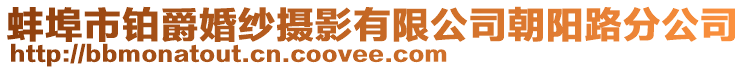 蚌埠市鉑爵婚紗攝影有限公司朝陽路分公司