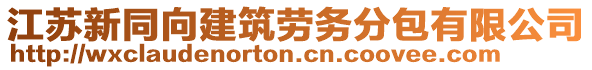 江蘇新同向建筑勞務(wù)分包有限公司