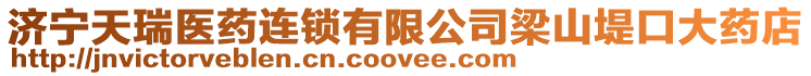 濟寧天瑞醫藥連鎖有限公司梁山堤口大藥店