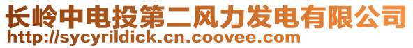 長(zhǎng)嶺中電投第二風(fēng)力發(fā)電有限公司