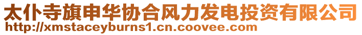 太仆寺旗申華協(xié)合風(fēng)力發(fā)電投資有限公司