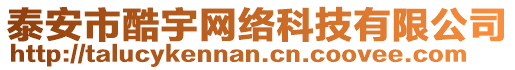 泰安市酷宇網(wǎng)絡(luò)科技有限公司