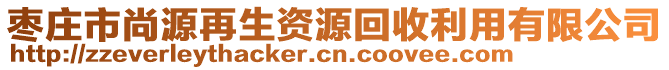 棗莊市尚源再生資源回收利用有限公司