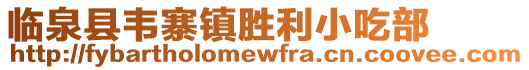 臨泉縣韋寨鎮勝利小吃部